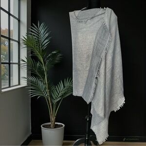 💖 Elegant Metallic Thread Shawl 💖